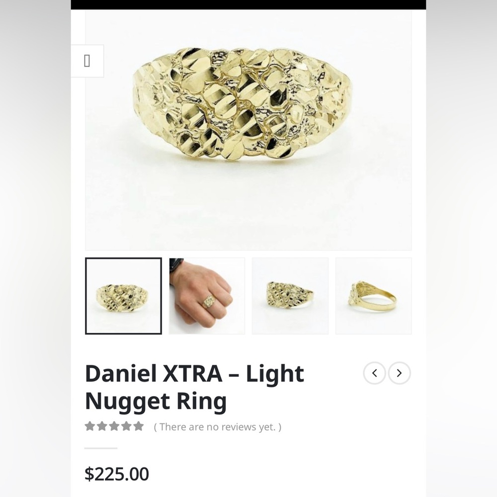 10k Nugget Ring